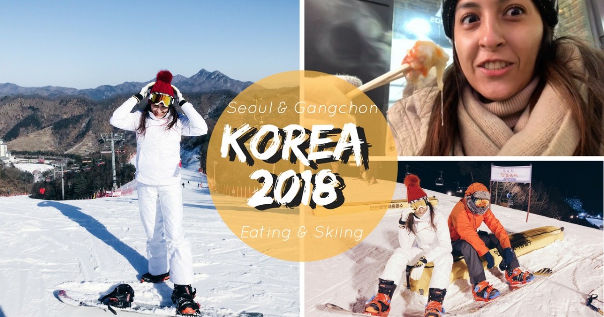 Korea Vlog 2018 Part 1 | ไปเกาหลี 5วัน 4คืน กิน, เล่นสกี Snowboard, ช็อปปิ้ง