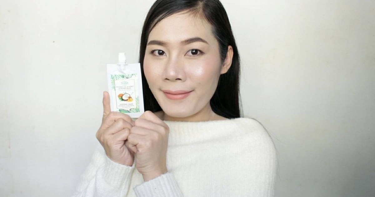 THANA MASK  โคโค่นัทแอนด์ฮันนี่สลิปปิ้งมาร์ก สำหรับสาววัย 30+