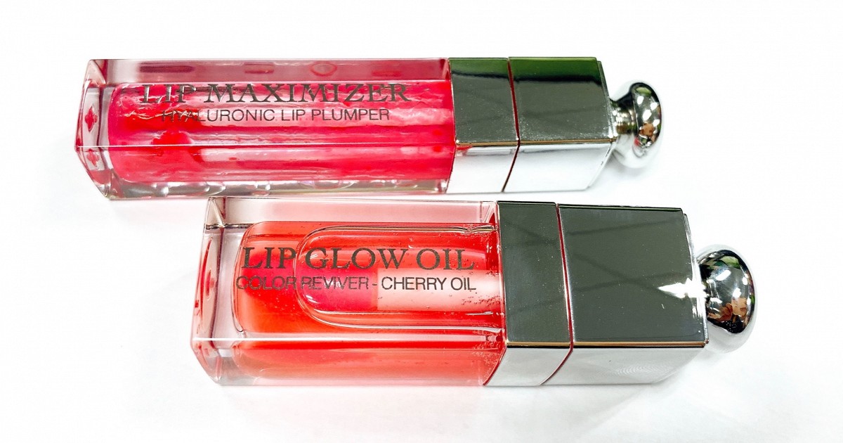 Dior lip Glow Oil vs Dior Maximizer