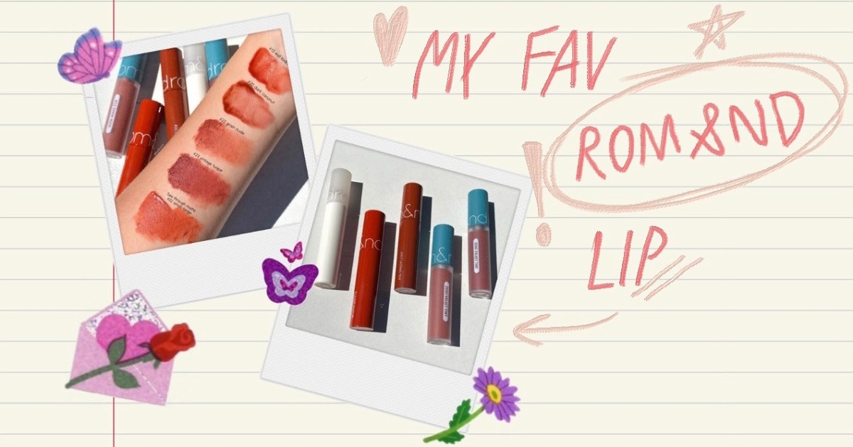 Favorite Rom&nd lip list!🍒🌸