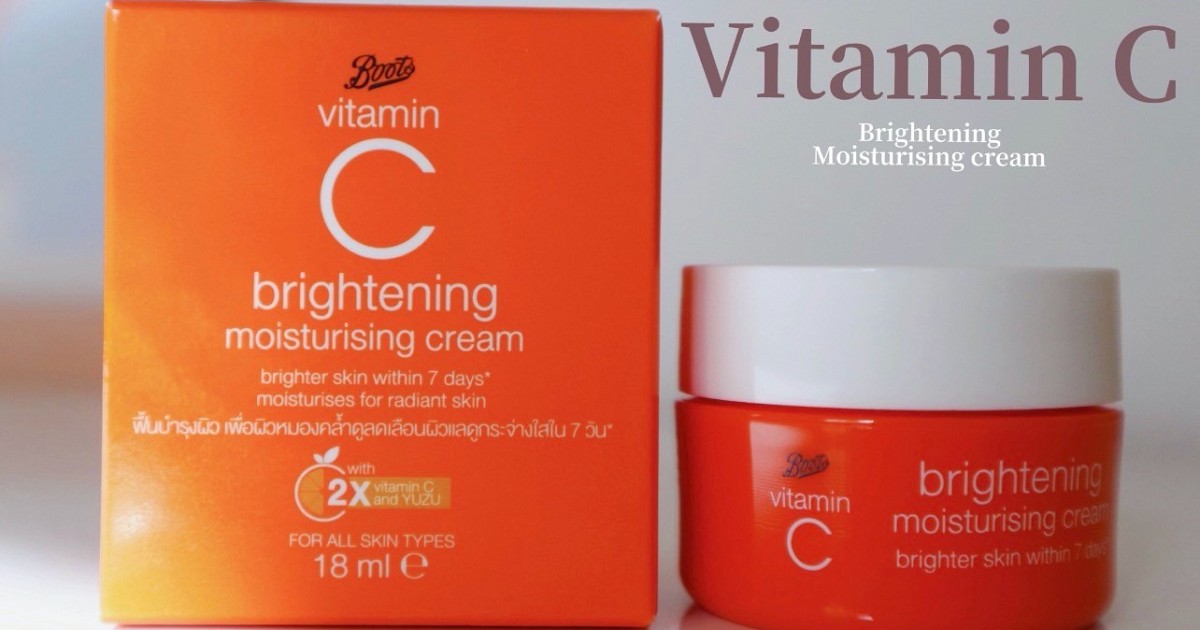 ผิวสวยในงบหลักร้อย "Vitamin C" Brightening Moisturising Cream
