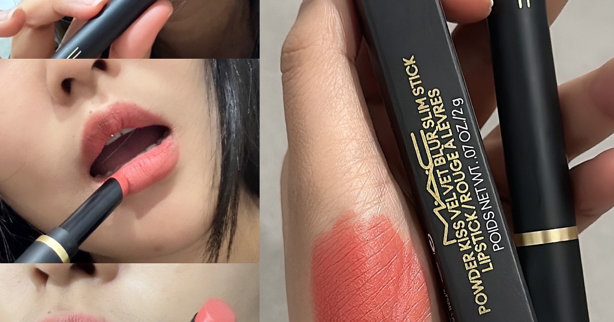 รีวิว M.A.C Powder Kiss Velvet Blur Slim Stick