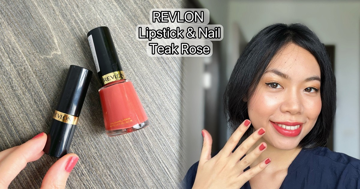 รีวิว Revlon Lipstick และ Nail สี Teak Rose