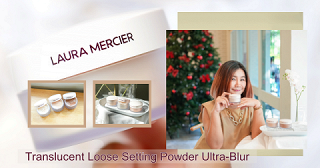 ใช้แล้ว รีวิวได้ 👍🏻 LAURA MERCIER Translucent Loose Setting Powder Ultra-Blur พร้อมภาพบรรยากาศ งานจิบน้ำชายามบ่าย