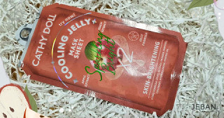 ผ่อนคลายผิวไปกับ Cathy Doll Cooling Jelly Mask Sheet สูตร Sparkling Bright 🍋 ✨