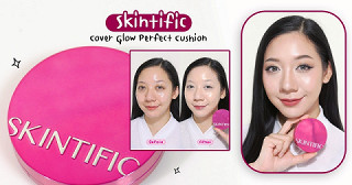 คุชชั่นผิวสวยโกลว์ ชุ่มชื้น เล่นแสง - Skintific Cover Glow Perfect Cushion