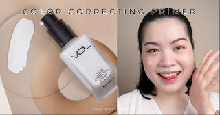 ไพรเมอร์สีฟ้าที่จิน่าหยิบใช้บ่อยช่วงนี้VDL Color Correcting Primer SPF20 PA++