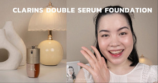 กรี๊ดดดดด ในที่สุดก็ได้ลอง!  ✨ Clarins Double Serum Foundation สี L1C  🤍