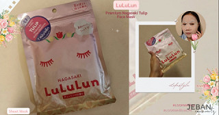 วันนี้ใช้ LuLuLun Premium Nagasaki Tulip Face Mask  (: