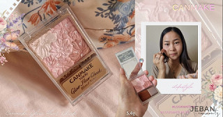บลัชออนดอกไม้ Canmake Glow Fleur Cheek #B02 Rose Ballerina  (: