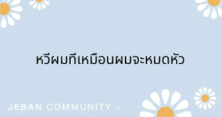 หวีผมที เหมือนผมจะหมดหัว