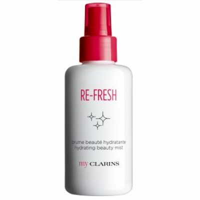 my CLARINS RE-FRESH Hydrating Beauty Mist