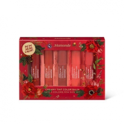 2018 Holiday Collection Creamy Tint Color Balm New 5 Colors Mini Size Set