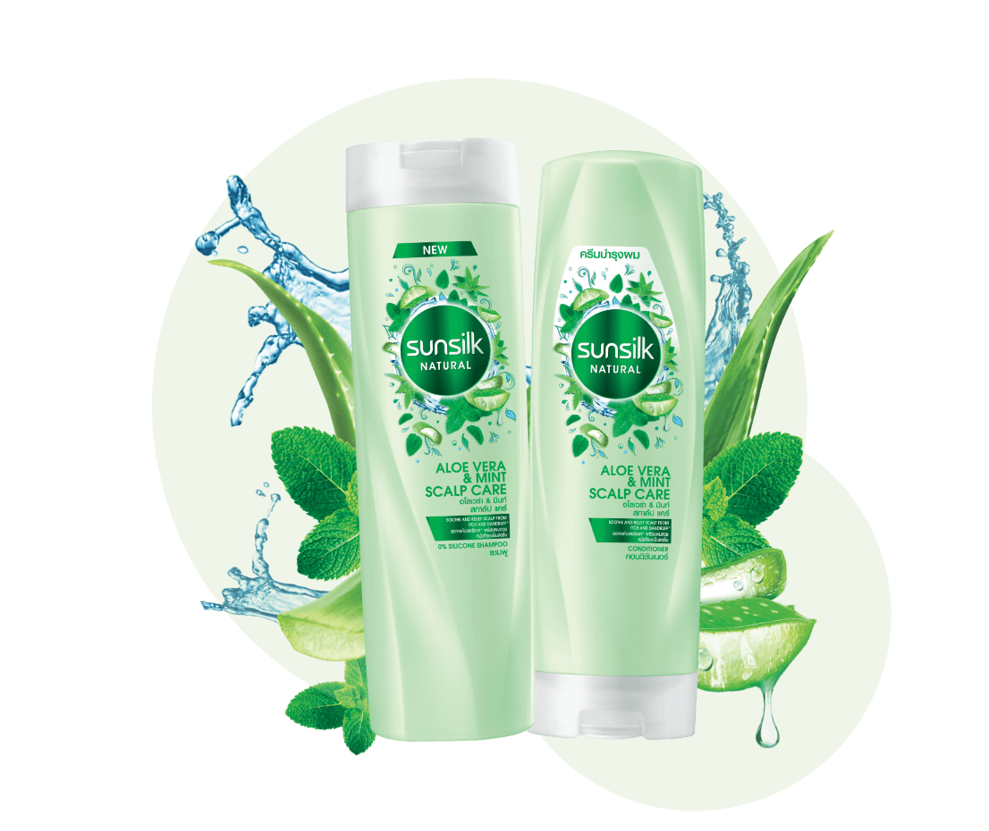 แชมพูใส และคอนดิชันเนอร์ สูตรเย็นจากส่วนผสมธรรมชาติ