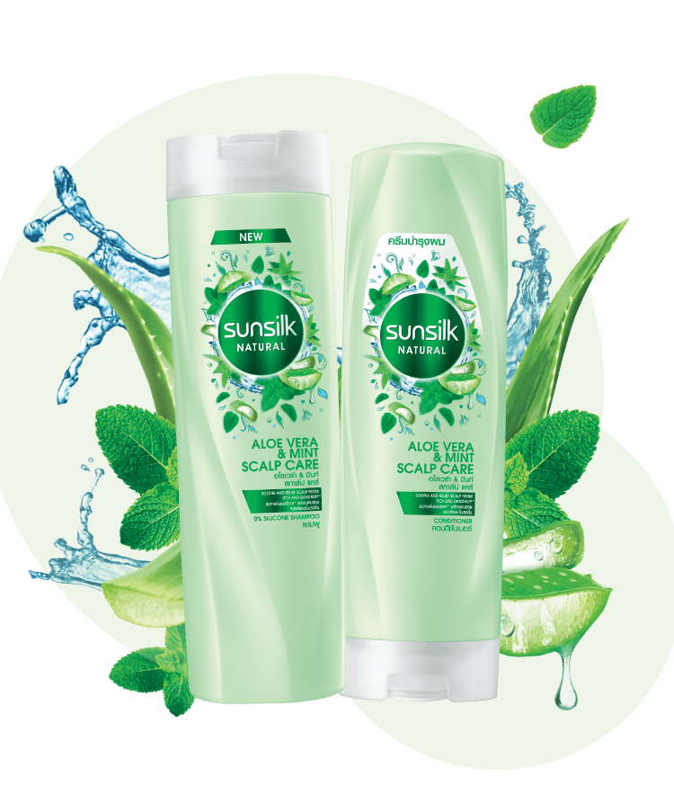 แชมพูใส และคอนดิชันเนอร์ สูตรเย็นจากส่วนผสมธรรมชาติ
