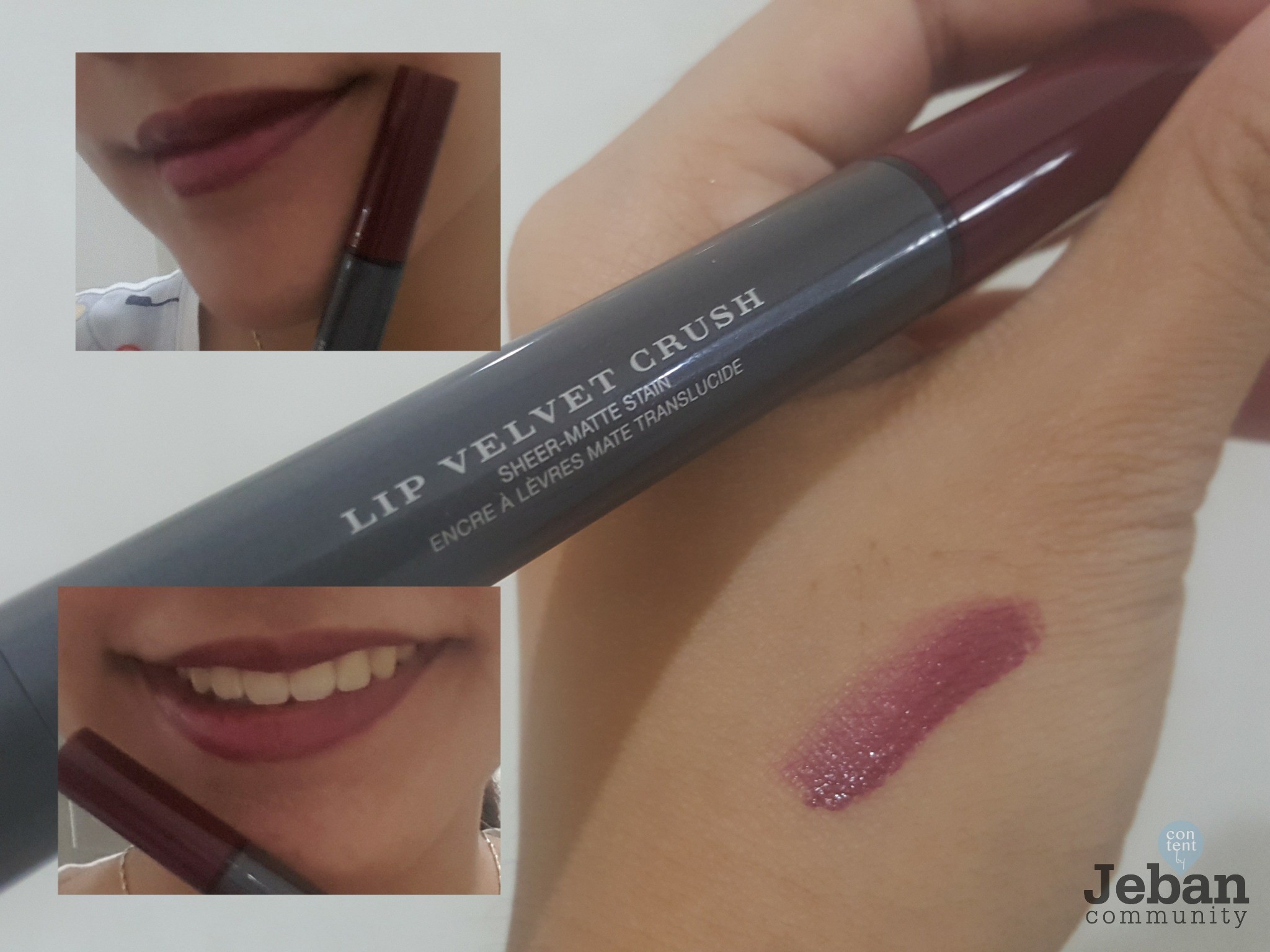 Swatch BURBERRY lip velvet crush ของรางวัลสุดเซอไพรส์จากจีบัน