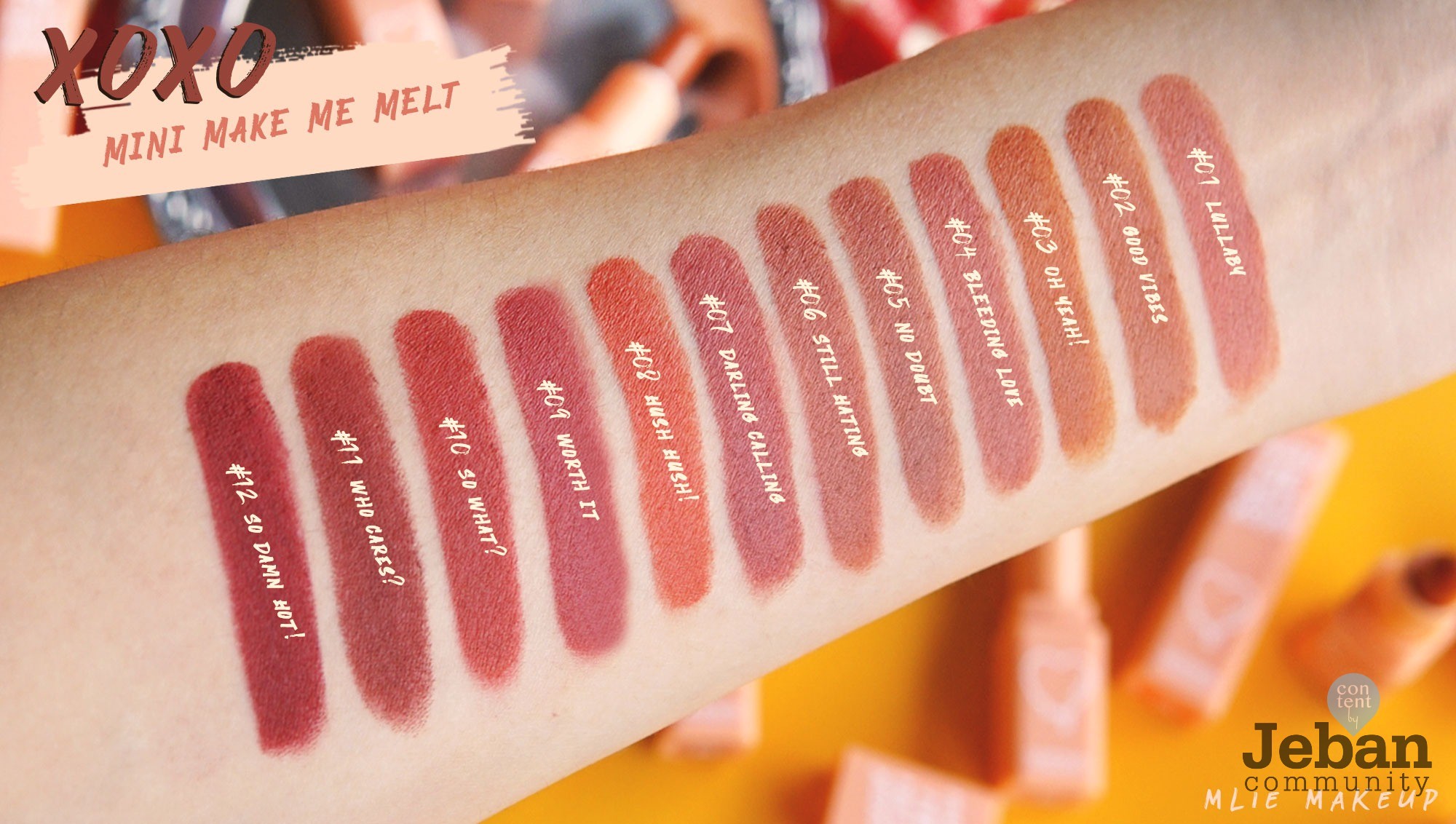 SWATCH XOXO MINI MAKE ME MELT SEMIMATTE LIPSTICK ลิปไซส์มินิโทนสีพีช