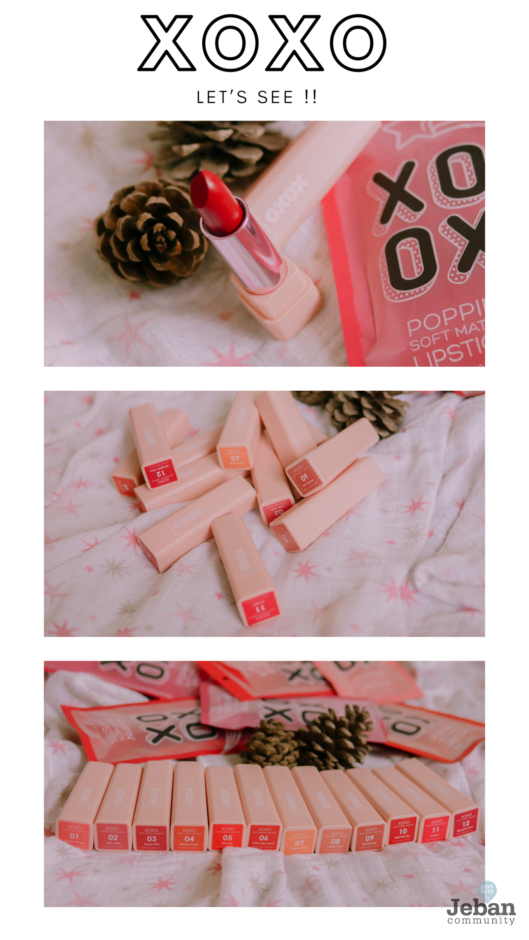 XOXO Poppin' Soft Matte Lipstick Review & swatch