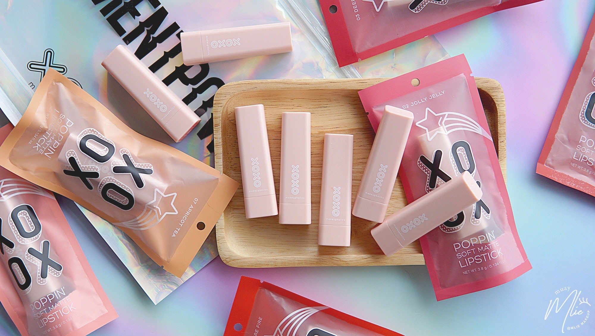 SWATCH XOXO POPPIN’ SOFT MATTE LIPSTICK ลิปแมทเนื้อนุ่ม แพคเกจสุดคิ้ว