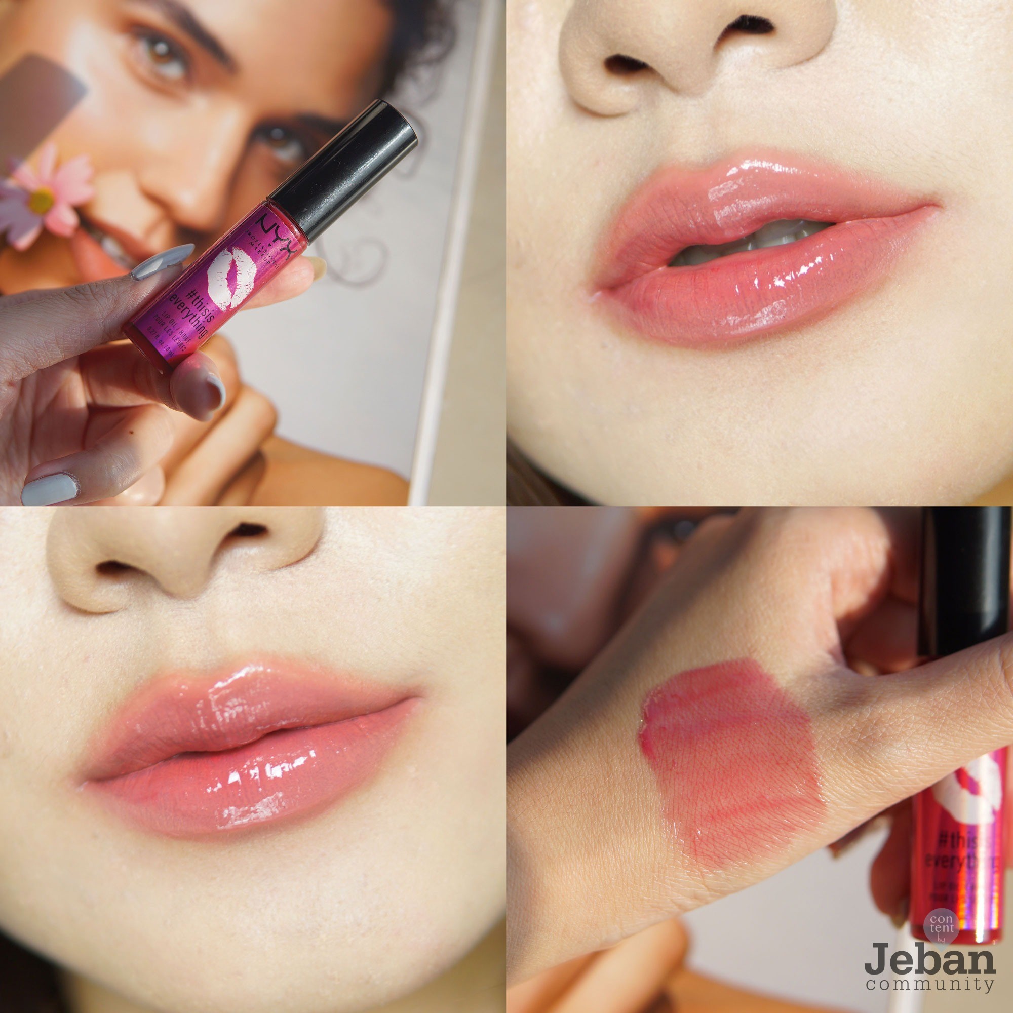NYX THISISEVERYTHING LP OIL TIEO04 Sheer Berry NYX lip oil ชมพูแดงๆใส
