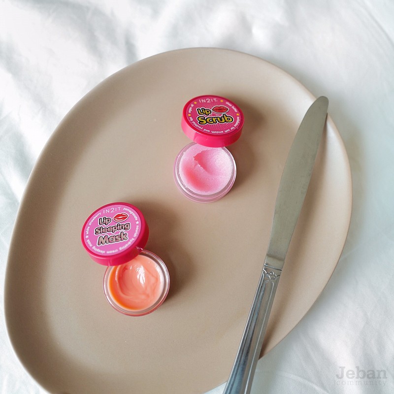 IN2IT Lip Scrub and Lip Sleeping Mask สครับริมฝีปากให้นุ่ม แล้วเพิ่มความชุ่มชื้นด้วยมาส์ก