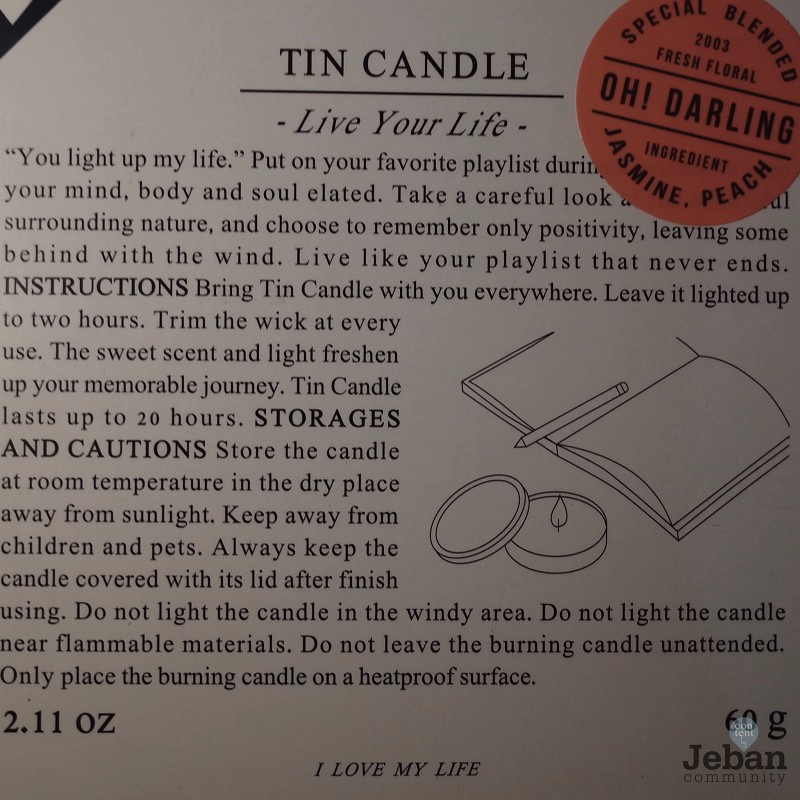 Review EVERYDAYKMKM Tin Candle Oh! Darling เทียนหอมพกพาสะดวก