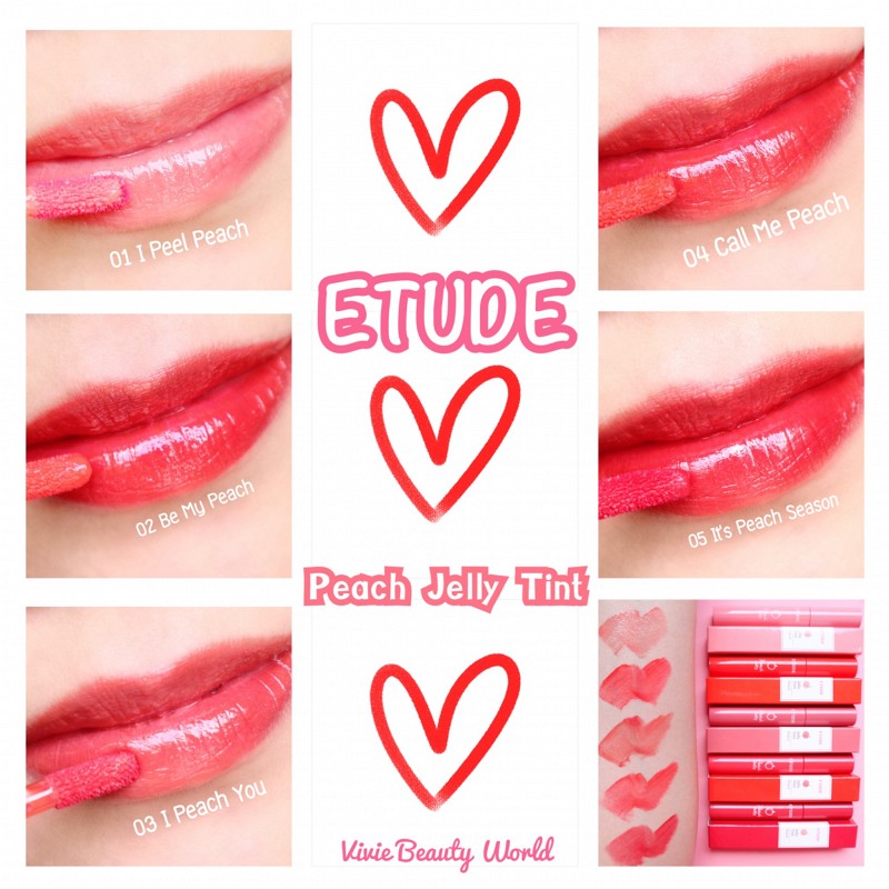 [Review] Peach Jelly Tint ลิปทิ้นท์ใหม่ล่าสุดจาก ETUDE