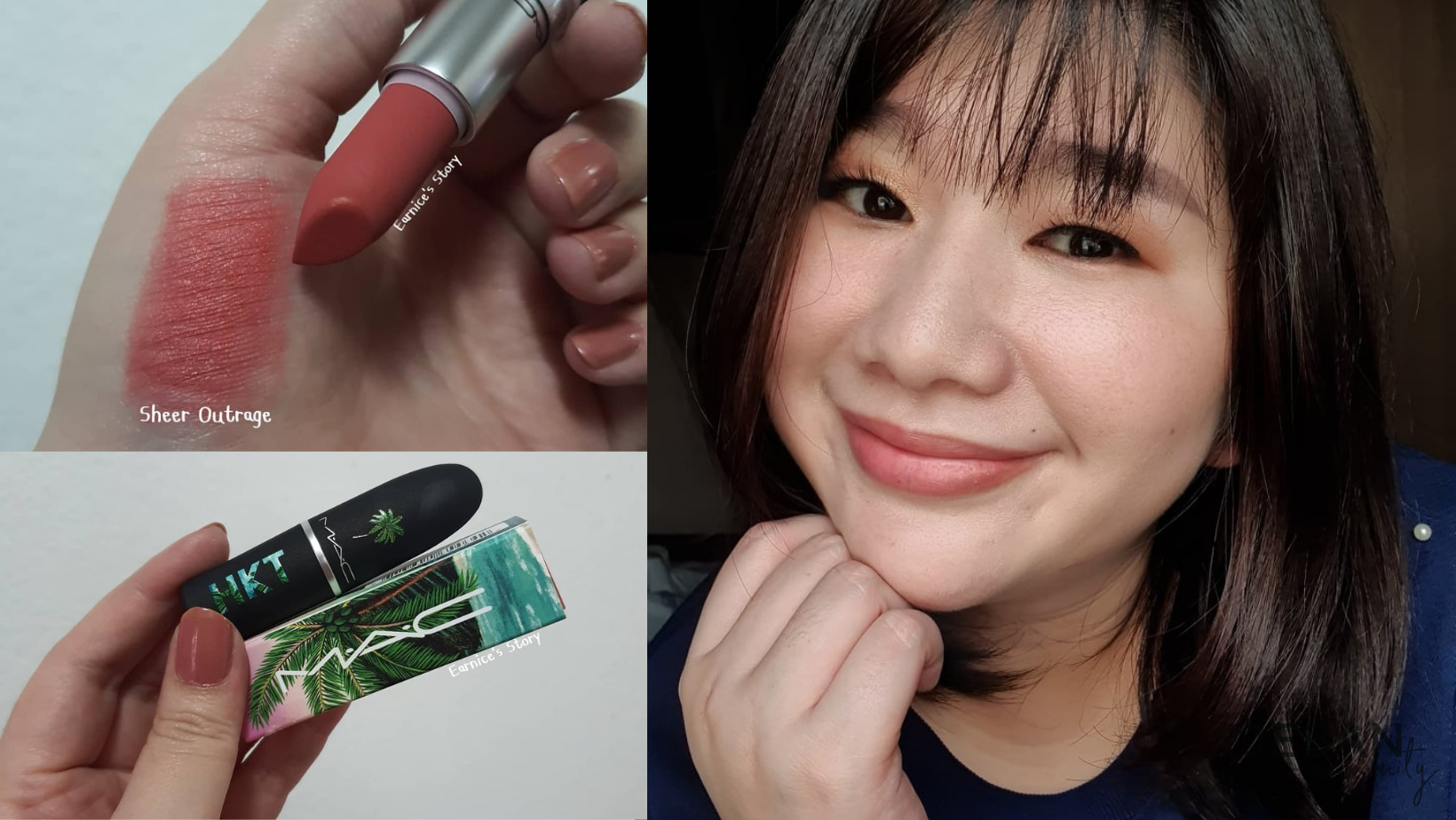 ขอปากหวานวันนึงนะคะ Mac Powder Kiss สี Sheer Outrage