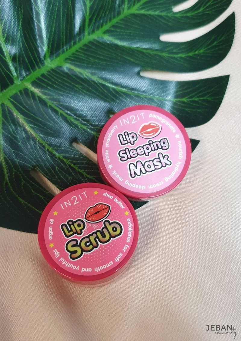 ดูแลปากน้องให้น่าจุ๊บด้วย Lip Scrub & Lip Sleeping mask จาก IN2IT