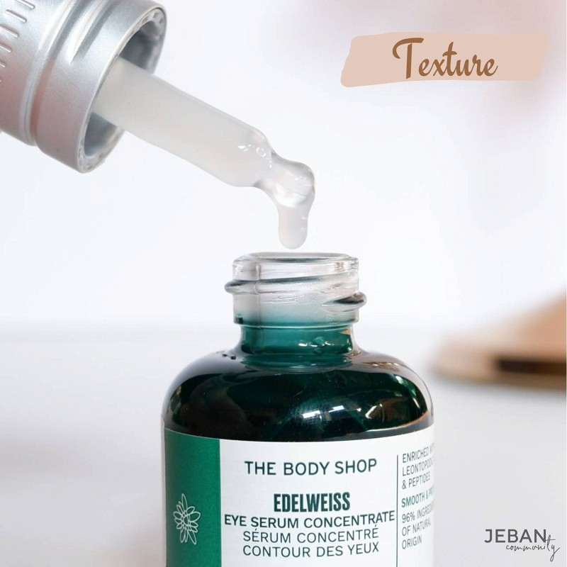 The Body Shop Edelweiss Eye Serum Concentrate กับการกู้ผิวรอบดวงตาให้
