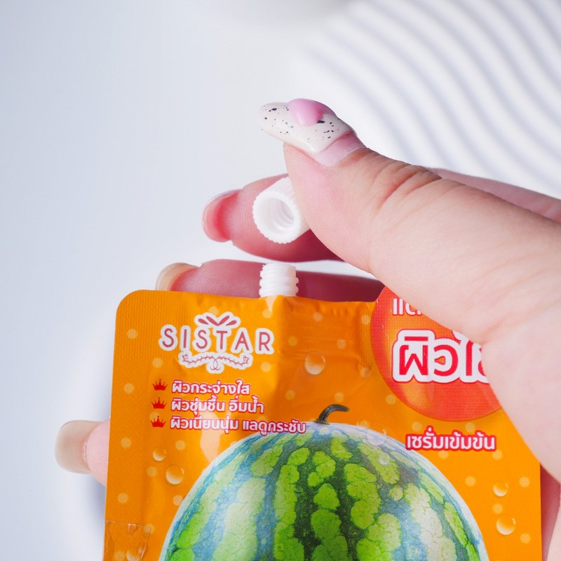 หน้าขาวใสด้วยเซรั่มแตงโมวิตซีจากซิสต้าร์ Sistar Watermelon Vit C Serum