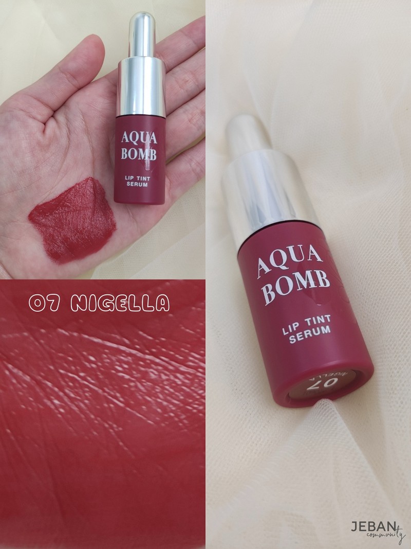 รีวิวลิป SRICHAND AQUA BOMB Lip Tint Serum ทาให้ดูครบทั้ง 10 เฉดสีไปเลย