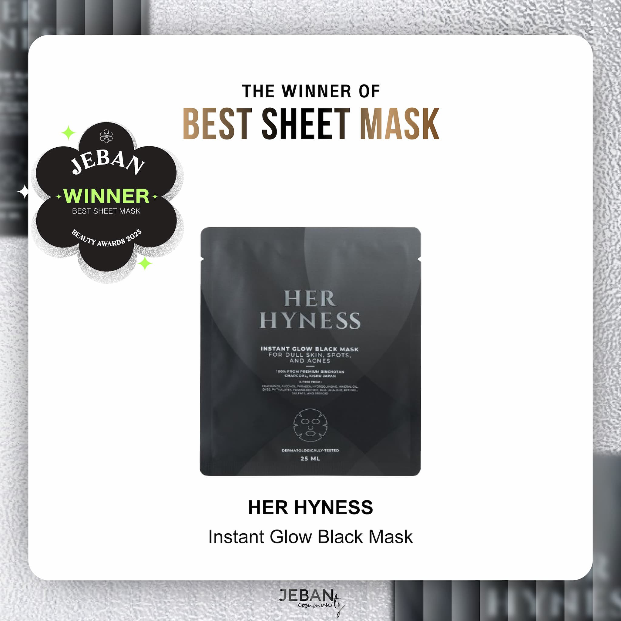 Instant Glow Black Mask