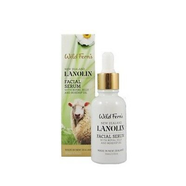 Lanolin Facial Serum With Royal Jelly & Rosehip Oil
