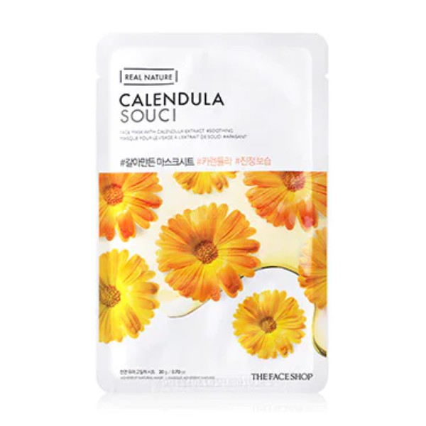 Real Nature Calendula Face Mask