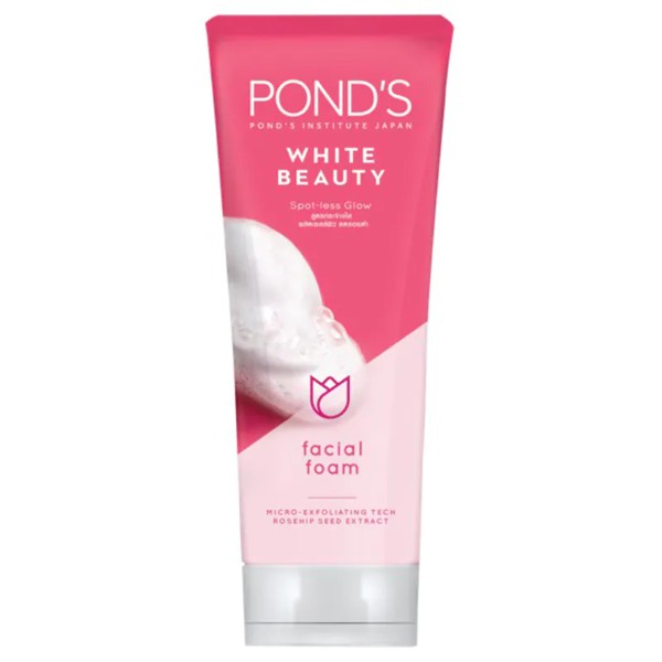 White Beauty Facial Foam Pinkish