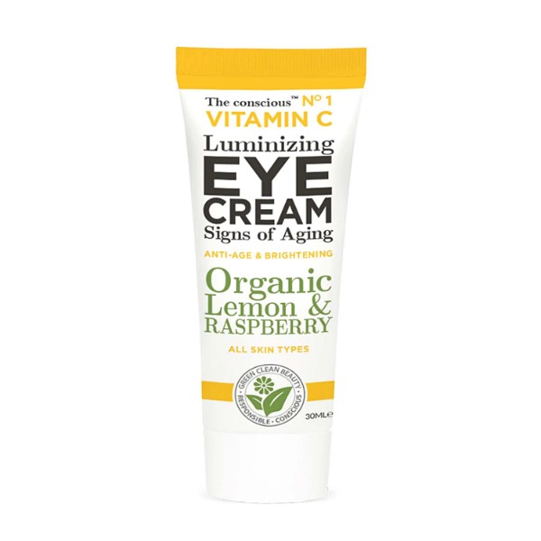 The conscious Vitamin C Luminizing Eye Cream Organic Lemon & Raspberry
