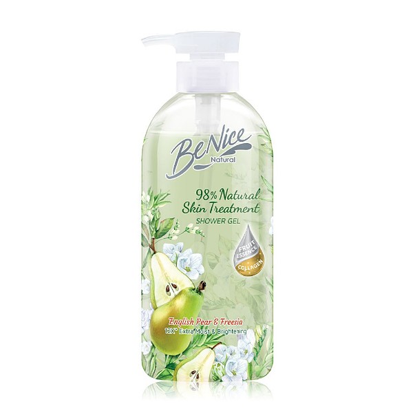 Natural Skin Treatment Shower Gel English Pear Extract