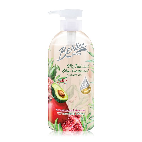 Natural Skin Treatment Shower Gel Pomegranate & Avocado