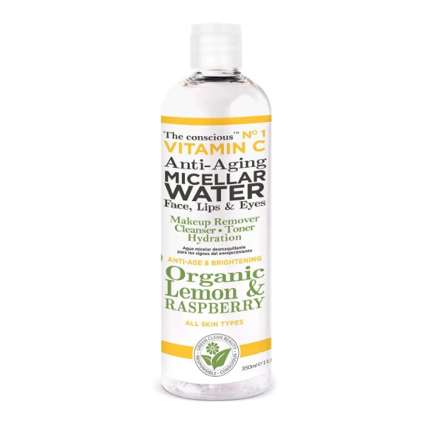 Vitamin C Anti-Aging Micellar Water Organic Lemon & Raspberry