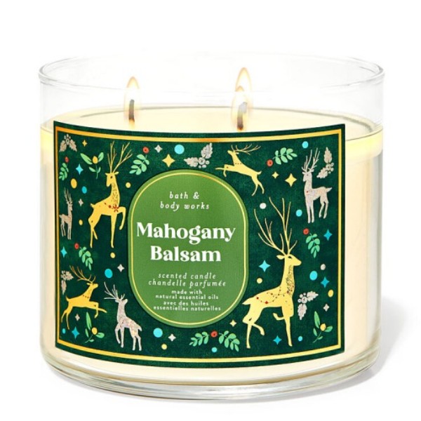Mahogany Balsam 3-Wick Candle