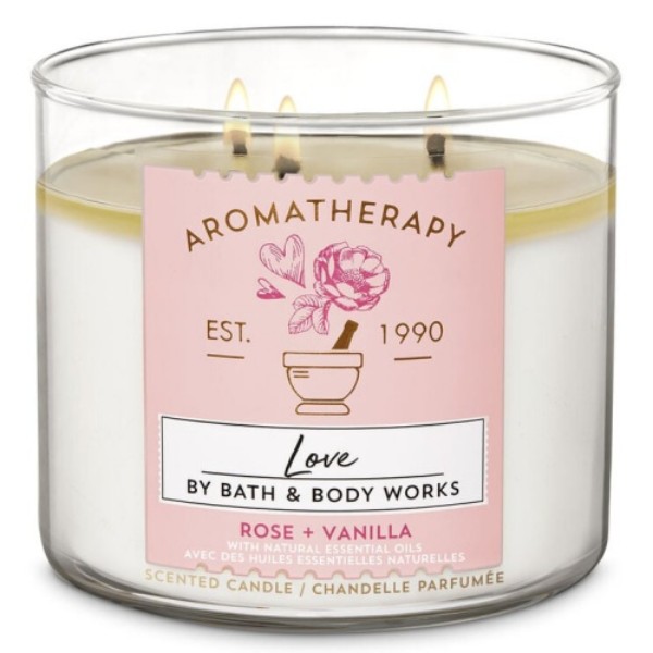 Rose Vanilla 3-Wick Candle