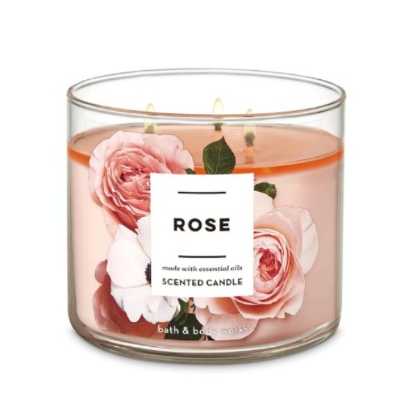 Rose 3 Wick Candle