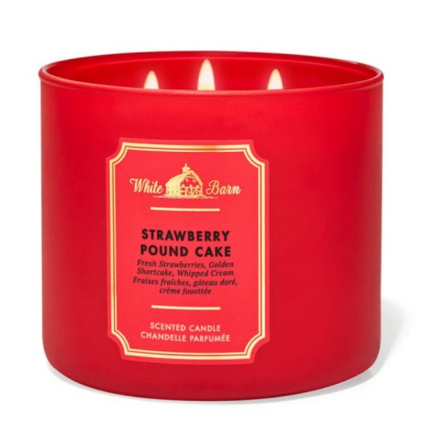 Strawberry Pound Cake 3-Wick Candle