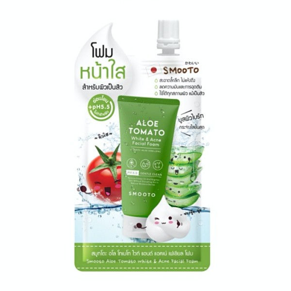 Aloe Tomato White & Acne Facial Foam