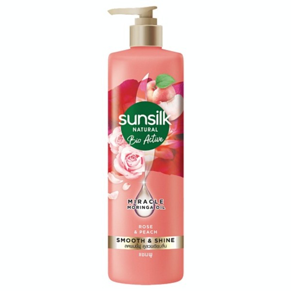 Natural Bio Active Rose & Peach Smooth & Shine Shampoo