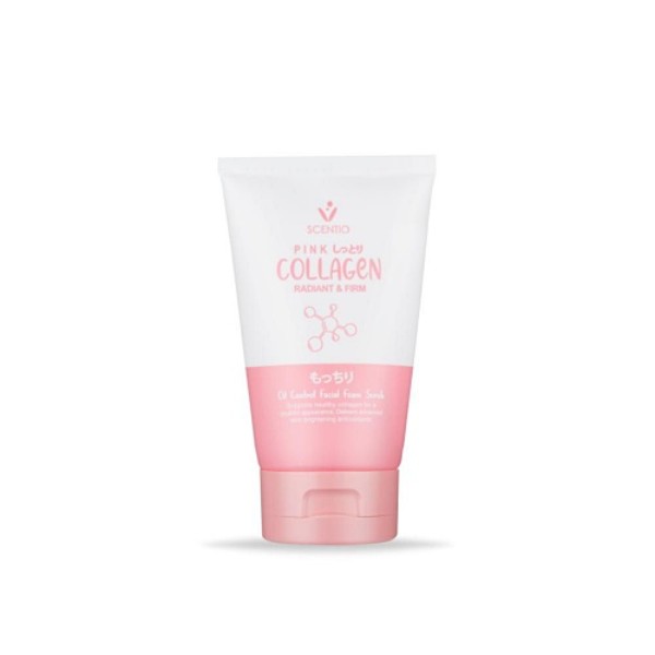 Pink Collagen Radiant & Firm Oil Control Facial Foam Scrub