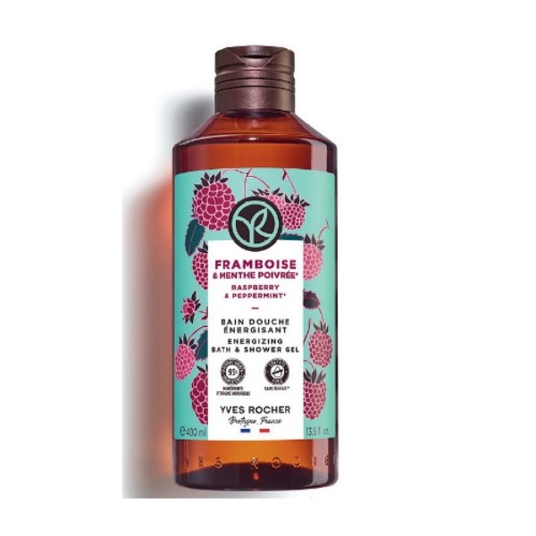 Raspberry & Peppermint Energizing Bath & Shower Gel