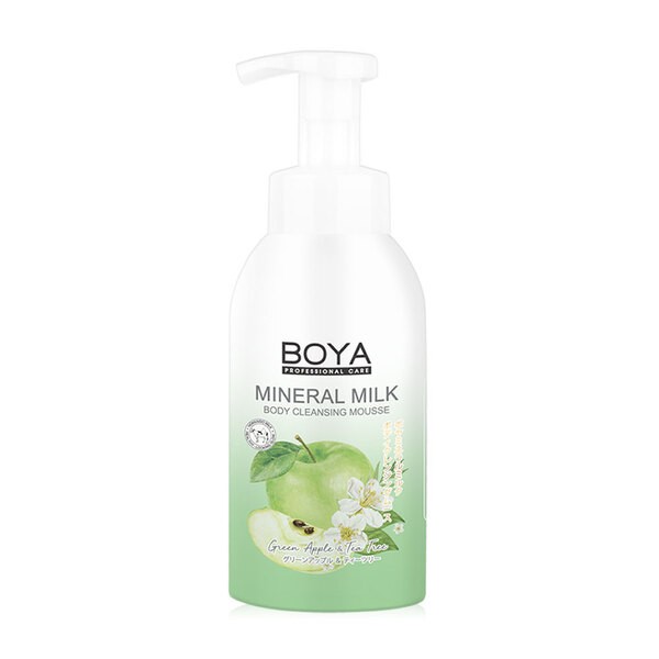 Mineral Milk Body Cleansing Mousse Green Apple & Tea Tree
