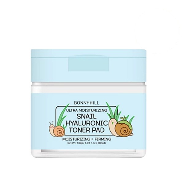 Ultra Moisturizing Snail Hyaluronic Toner Pad